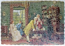 VINTAGE 500 PIECE VICTORY SUPERCUT WOODEN JIGSAW PUZZLE - TREASURES