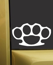 Brass Knuckles Vinyl Sticker