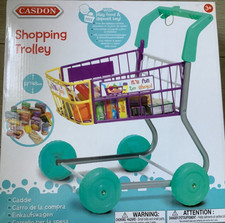 Casdon Shopping Trolley Little Shopper Role Play Pretend Food Kids Toy Age 3+yrs