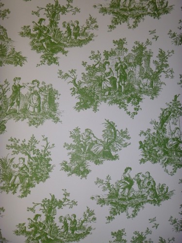Forest green toile - toile, jouy