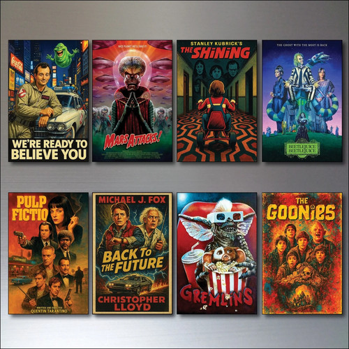 Set vintage film poster - of,