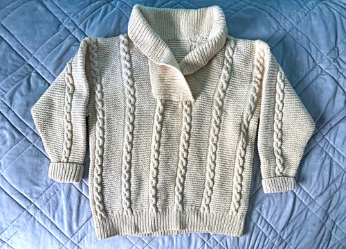 Handmade cable knit jumper - cable,