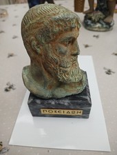 Poseidon bust on Marble base
