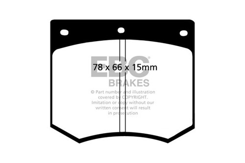 Ebc bluestuff front brake pads - ebc,
