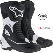 Alpinestars SMX S Black/White Motorcycle Racing&Sport Boots