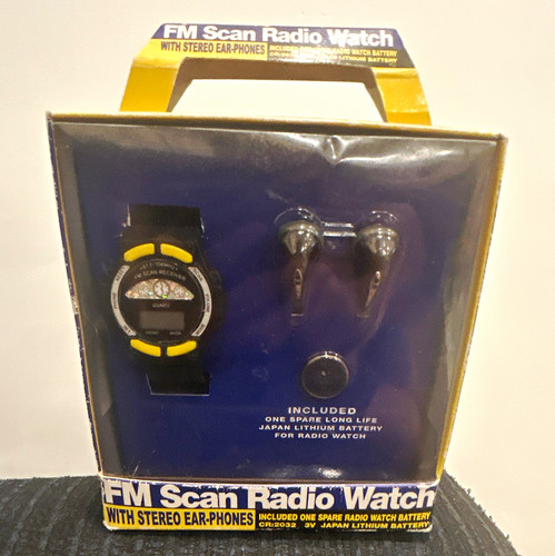 Scan radio watch quartz - fm,