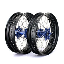 17" Supermoto Front Rear Wheels Rims Hubs for Yamaha WR 250 450 F WR450F 19-24