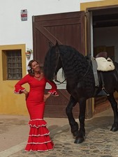 Red Flamenco Dress, Authentic