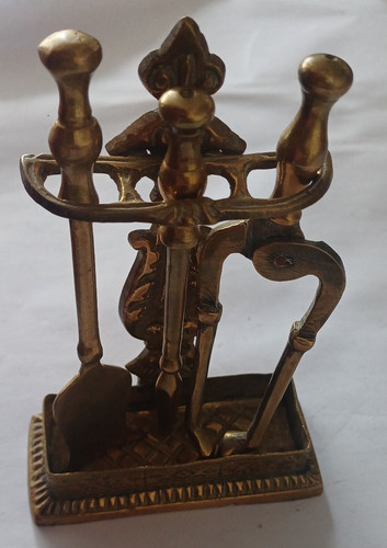 Vintage miniature fireplace - vintage,