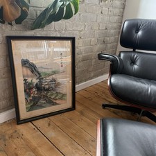 Chinese Painting On Fabric In