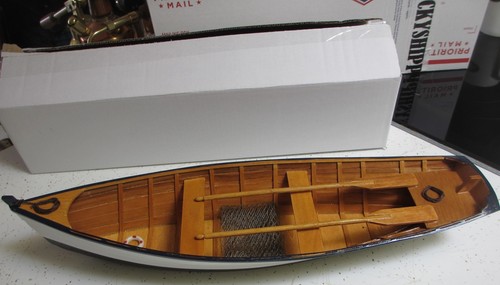 Wooden row boat skif - wooden, dory