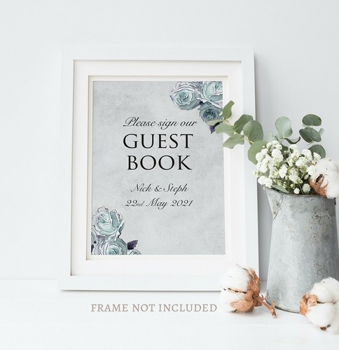 Wedding guest book sign - wedding,