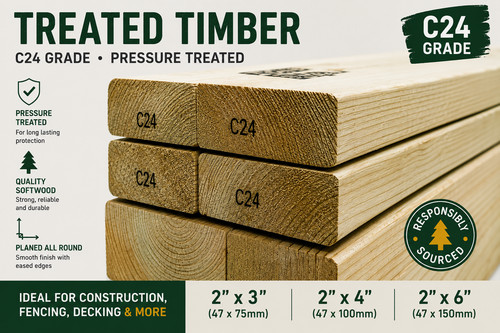 Timber treated 3x2 4x2 - treated,