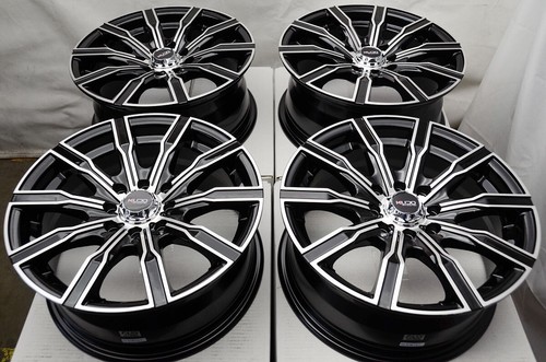 Black rims wheels 4 lugs - black,