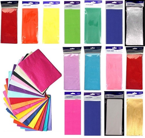 Crepe paper sheets 5 meter - paper, 1.5