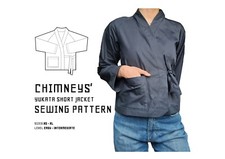 Printed Japanese Wrap Jacket