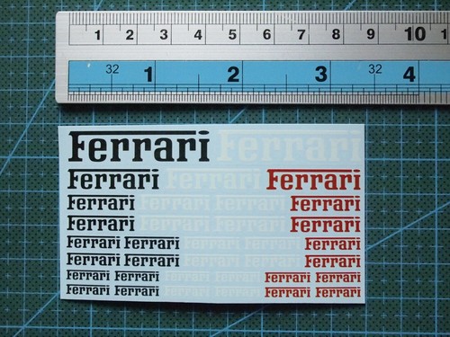 Water slide decals ferrari - water,