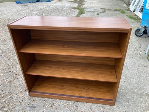 Teak bookcase shelving unit - unit,