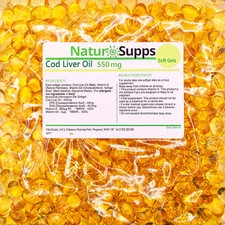 Cod Liver Oil Capsules 550mg