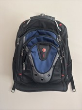 Swiss Gear Wenger Ibex 17 inch Scansmart Backpack Blue & Black Business Bag GOOD