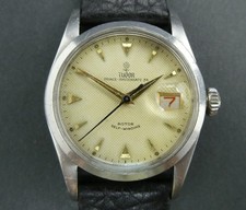 Vintage Tudor Prince Oysterdate 34 Rolex Honeycomb dial Roulette 7914 RAF