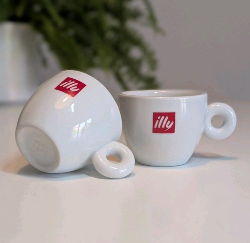 Illy espresso coffee cups pair - cups,