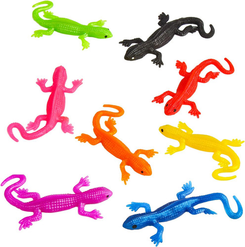 Mini stretchy lizard toys - 8,