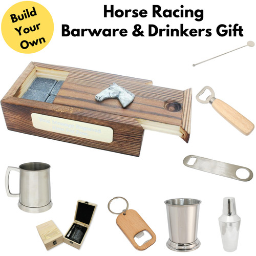 Horse racing barware - horse,