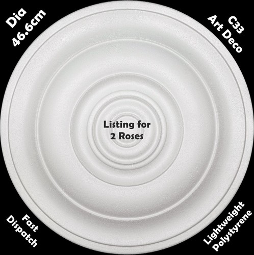 Polystyrene ceiling rose - x,