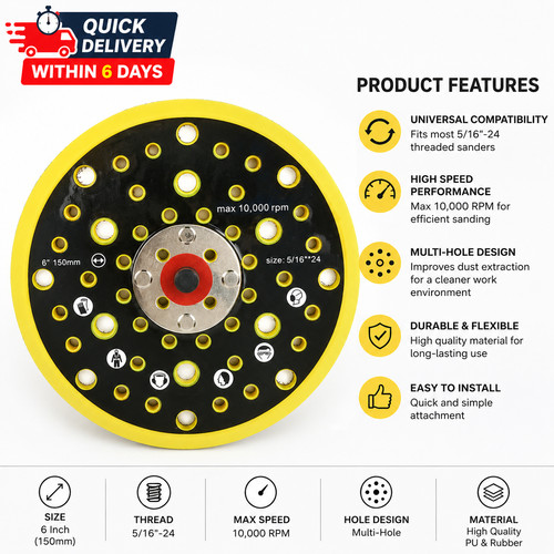 Sanderpro 150mm backing - sanderpro,