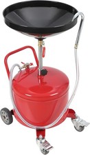 Waste Oil Drain Tank 8 Gallon Oil Drain Container W/Level Gauge Wheel Oil Change