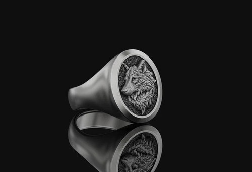 Ring vintage signet silver - vintage,