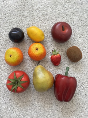Vintage cut glass - glass, fruit