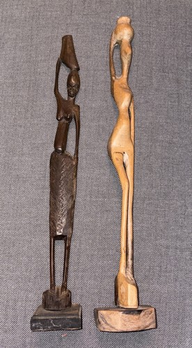 Vintage hand carved - hand-carved, african