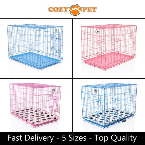 Dog cage blue pink - cozy, pet