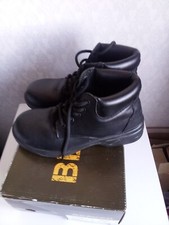 BLACK WORK BOOTS BEAVER SHOCK ABSORBENT SIZE 3