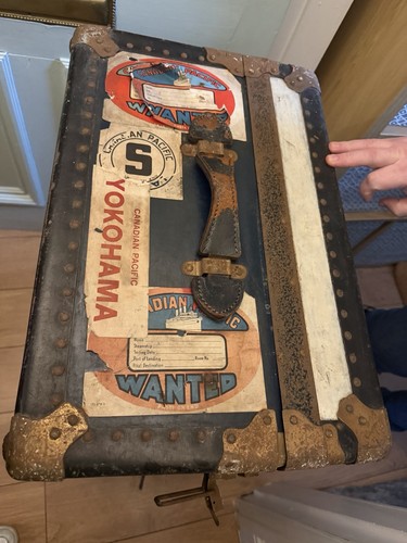 Watajoy vintage steamer trunk - watajoy,
