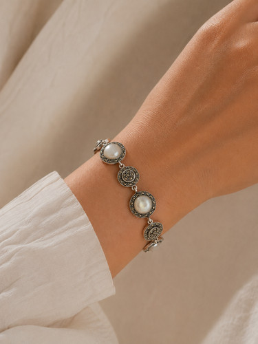 Mother pearl and marcasite - mother, of