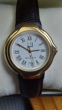 Dunhill vintage watch Mens/ Womens Millenium, with leather strap and date