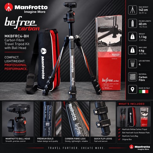 Manfrotto befree carbon fibre - carbon,