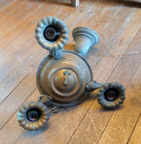 Antique cast brass iron - 13",