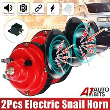 Universal Electromagnetic SNAIL KLAXON Low & High Tone Horn 12v CAR VAN BUS