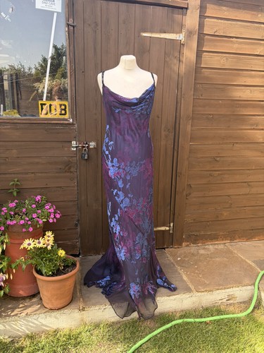 Y2k monsoon purple blue silk - y2k,