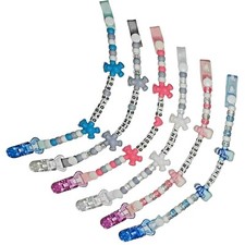 Dummy Clip Clips Chain Strap Boys Girls Any Name, More choice