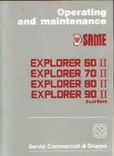 Same Tractor Explorer 60 70 80 90 II Turbo Operators Manual