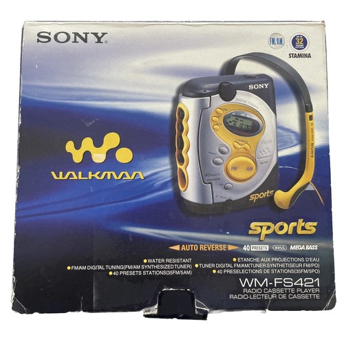Sony fs421 sports walkman - wm-fs421,