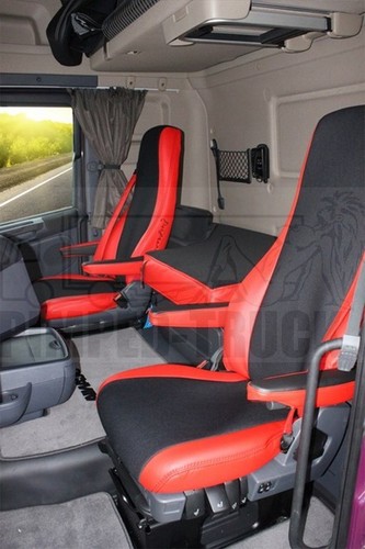 Truck seat covers red - truck,