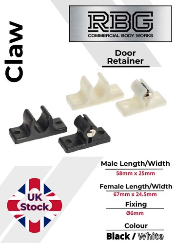 Door hold back retainer claw - hold,