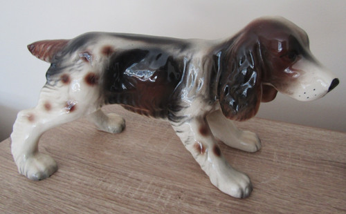 Large vintage spaniel dog - spaniel,