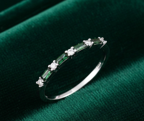Sterling silver emerald - sterling,